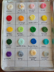 Quarter Sheet CUSTOM COLOR FLOWER Garden Cake