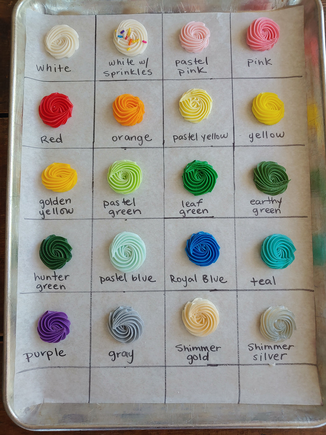 Quarter Sheet CUSTOM COLOR FLOWER Garden Cake