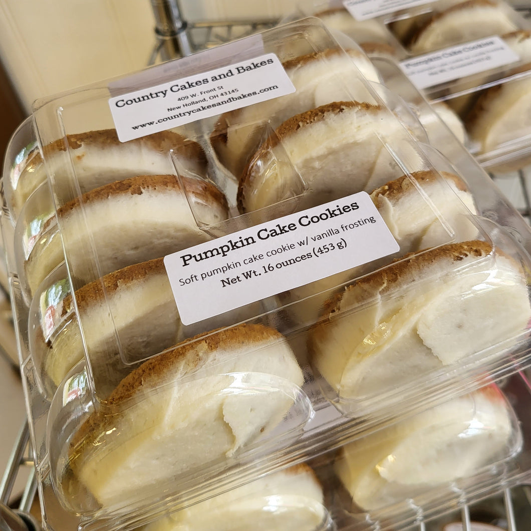 Large Pumpkin Cake Cookies (8 Pack)