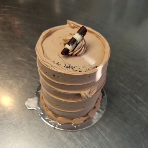 May Triple Chocolate Tower Cake