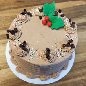 Holiday Triple Chocolate Cake