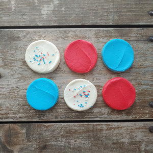 3" Patriotic Frosted Sugar Cookies