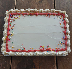 Quarter Sheet Birthday Sprinkles Cake