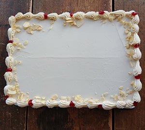 Quarter Sheet Basic Decor Cake