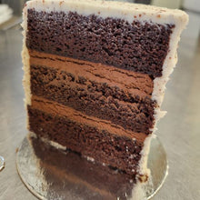 Load image into Gallery viewer, Valentine's Chocolate Cream Tower Cake
