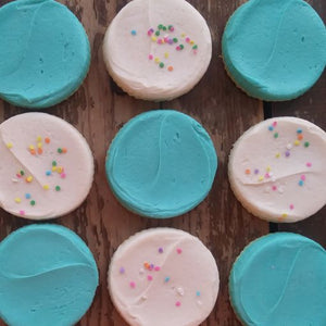 3" Frosted Sugar Cookies--Seasonal Colors
