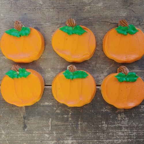 Decorated Pumpkin Cookies